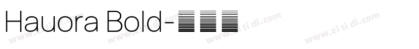 Hauora Bold字体转换